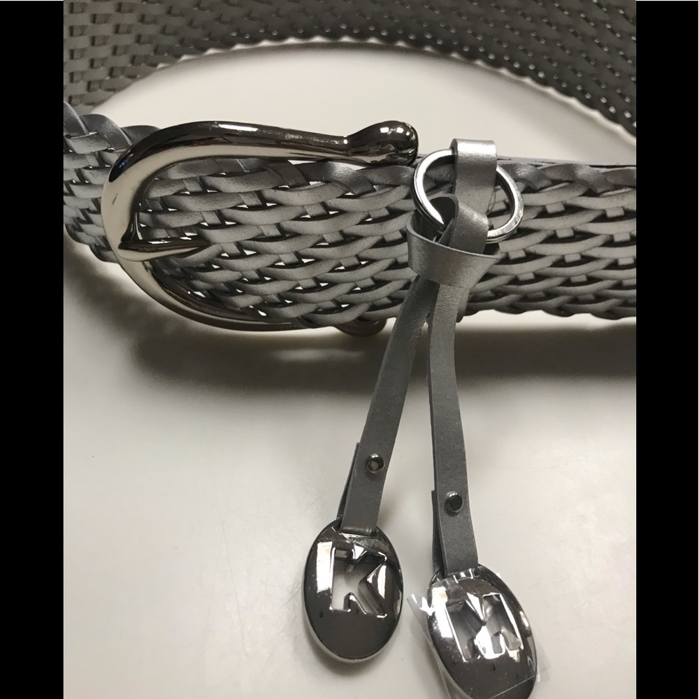 NWT Silver Leather Michael Kors Belt